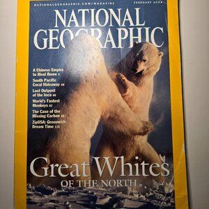 NATIONAL GEOGRAPHIC Magazine - Great Whites February 2004 Polar Bears!
